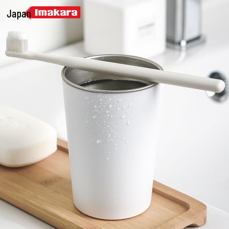 Imakara Stainless Steel Couple Mouthwash Cup