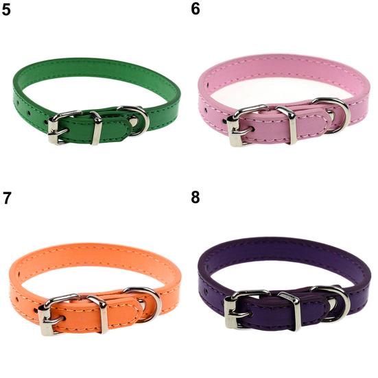 Pure Color Pet Puppy Collar Neck Buckle