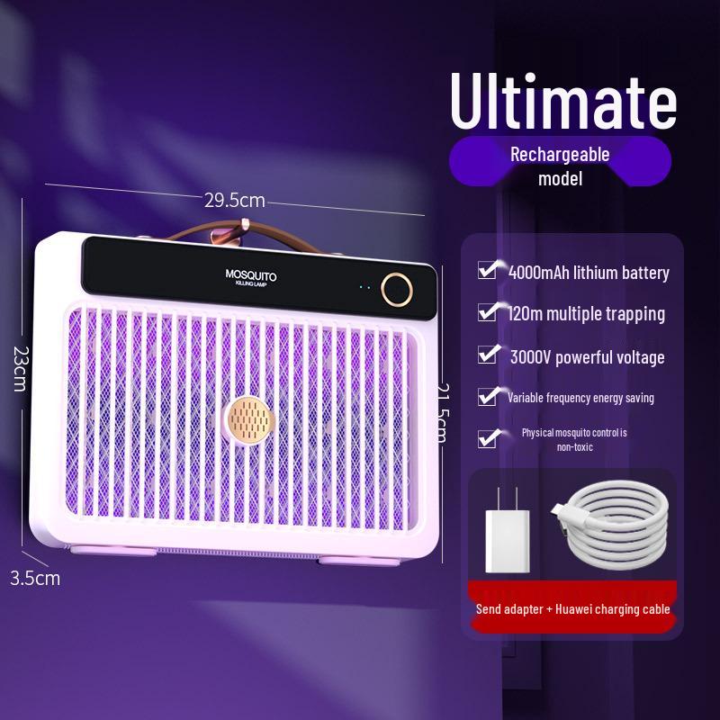 2025 Electric Shock Mosquito Killer Lamp - Portable Outdoor, Wall-Mounted, or Handheld Option
