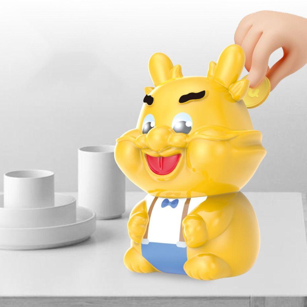 

DIY Dragon Piggy Bank Cartoon Zodiac Dragon Ornament Funny Dragon Coin Jar Trendy Gifts
