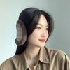 Check Pattern Winter Earmuffs (Brown)