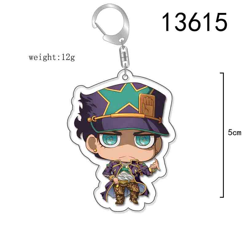 JOJO s Bizarre Adventure Mista & Jotaro Anime Keychain Pendant 5.5cm
