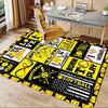 Office Carpet Softball Theme Decorative Throw Blanket for Sofa or Chair Protection