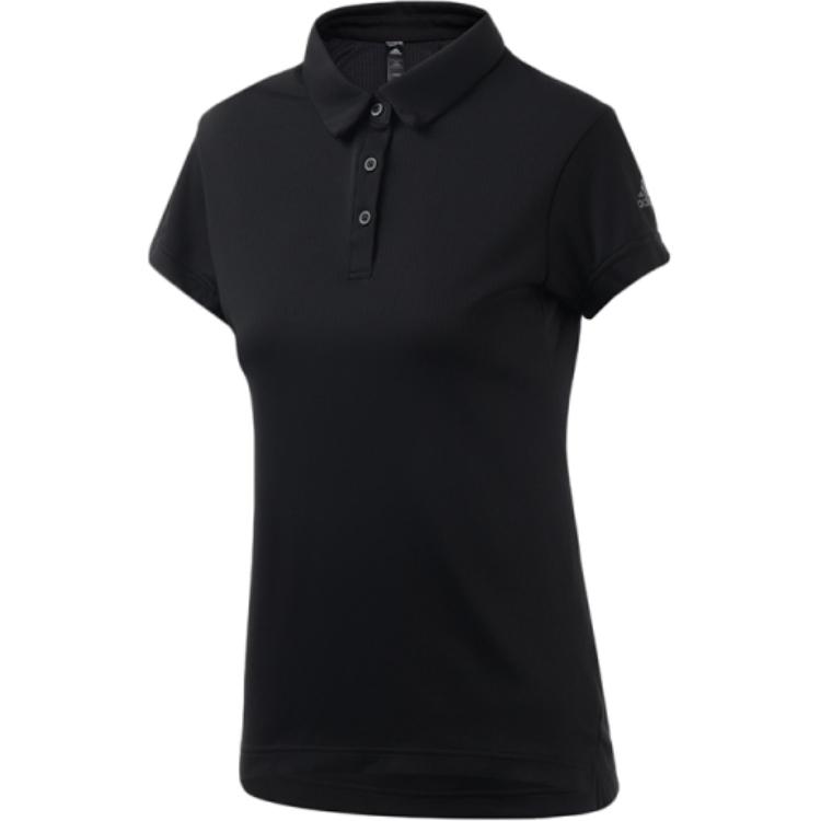 

Adidas Женская повседневная спортивная удобная рубашка-поло с коротким рукавом, женские топы черного цвета DV2253 M