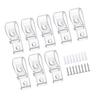 No Cord Blinds Fasteners Easy Installation Transparent Blinds Support Hook 3/8pcs for Childproof & Pet Friendly Homes