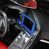 Blue Carbon Fiber Navigation Screen Panel Sticker Trim For Corvette C8 -25