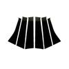 6Pcs Car Door Window Pillar Posts Trim Covers Sticker For Mitsubishi Outlander 2013 2014 2015 2016 2017 2018