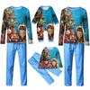 Family Casual Comfortable Long Sleeved Long Pants Christmas Printed Parent-child Set
