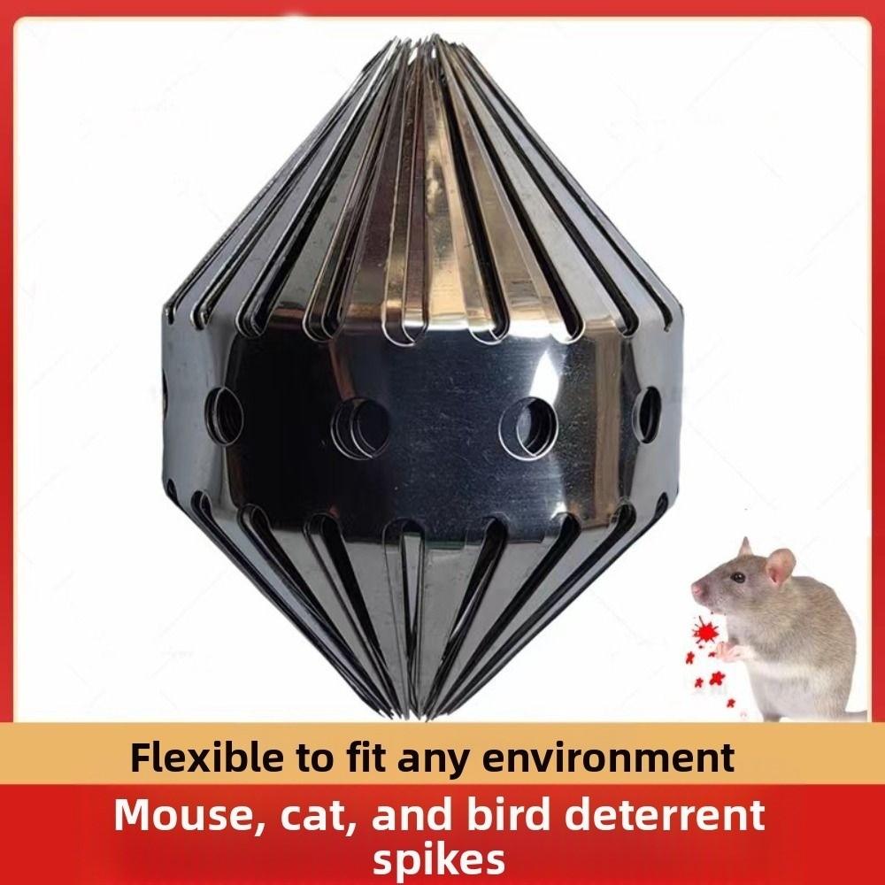 Flexible Stainless Steel Bird Spikes Bendable Anti Rat Snake Baffle Blocks Squirrel Deterrent  Roof