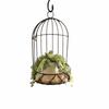 Vintage Birdcage Planter Stand Iron Frame,Wooden Board Bird Cage Table Decor  Vase Bouquet Display