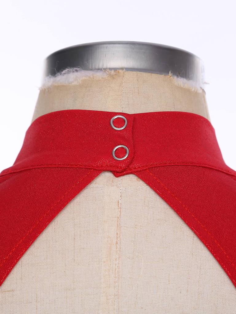 Womens Latin Dance Leotard Sequin Tassel Design Sleeveless Back Cutout Metallic Shiny Patchwork Bodysuit