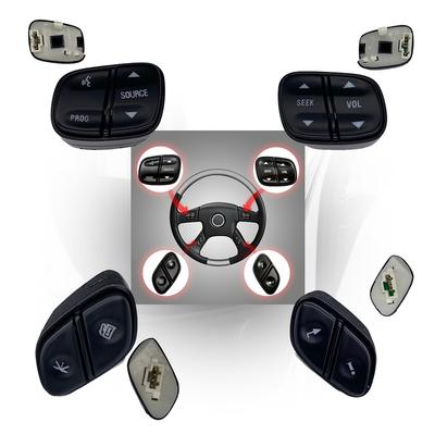Car Accessories For Hummer H2 Buick Rainier Chevrolet Tahoe GMC Yukon Steering Wheel Radio Volume Control Switch Button Parts