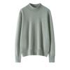 Women's Pure Cashmere Long-Sleeve Round Neck Pullover Sweater - Warm, Soft, Solid Color Base Layer