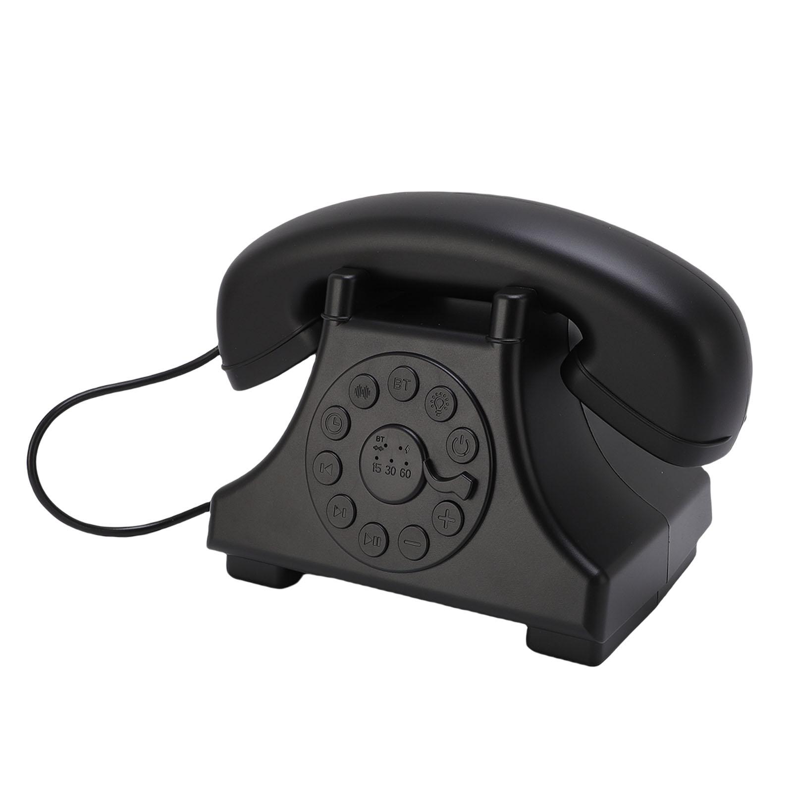 

White Noise Machine Retro Telephone Look with Night Light Baby Adults Sleep Sound Machine for Bedside Bedroom