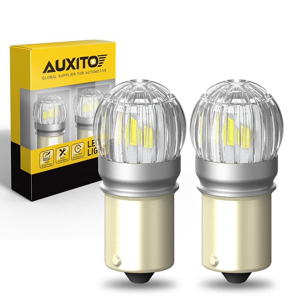AUXITO 2x 1156 LED Bulb BA15S P21W 7506 LED Canbus 12V 6000K White Yellow Super Bright DRL Car Backup Reverse Light Signal Lamp Dome Lights 6
