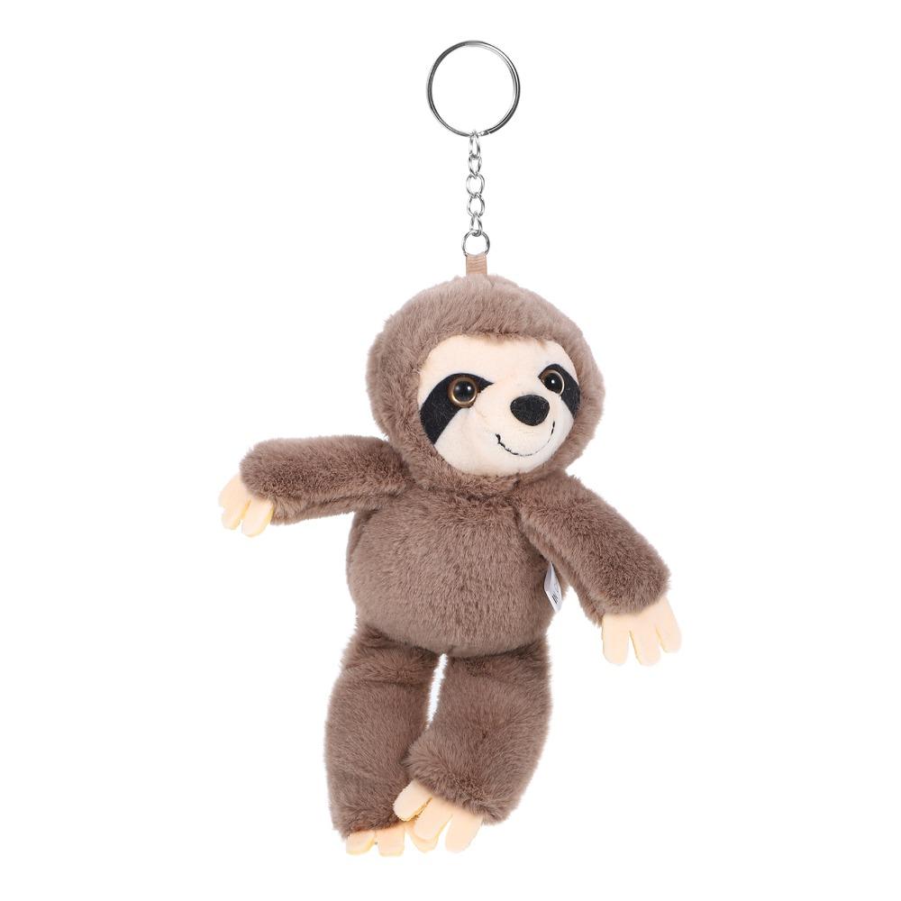 Bag Charm Plush Sloth Keychain Simulation Sloth Plush Toy Sloth Small Pendant  Children Gifts
