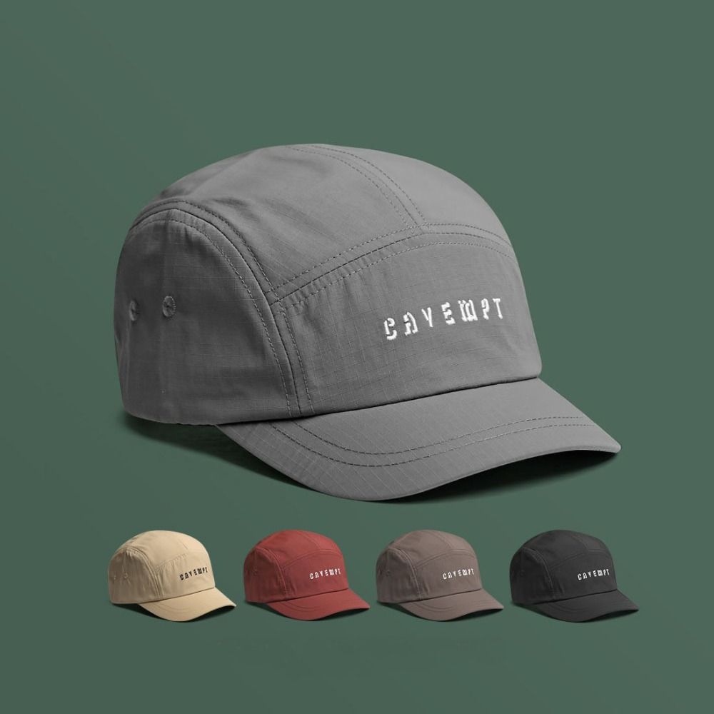 Solid Color Quick-drying Hat Retro Sun Visor Cap Fashion Short Brim Baseball Cap  Unisex