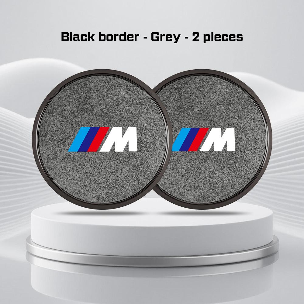 

Car Leather Coaster For BMW M M3 M5 M6 E36 E39 E90 E70 G01 G02 G05 G07 G60 G70 i3 i4 Water Cup Holder Pads Alloy Anti Slip Mat