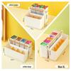 Large Capacity Stackable Desk Pen Holder for Paints, Markers, Brushes, and Stationery Supplies