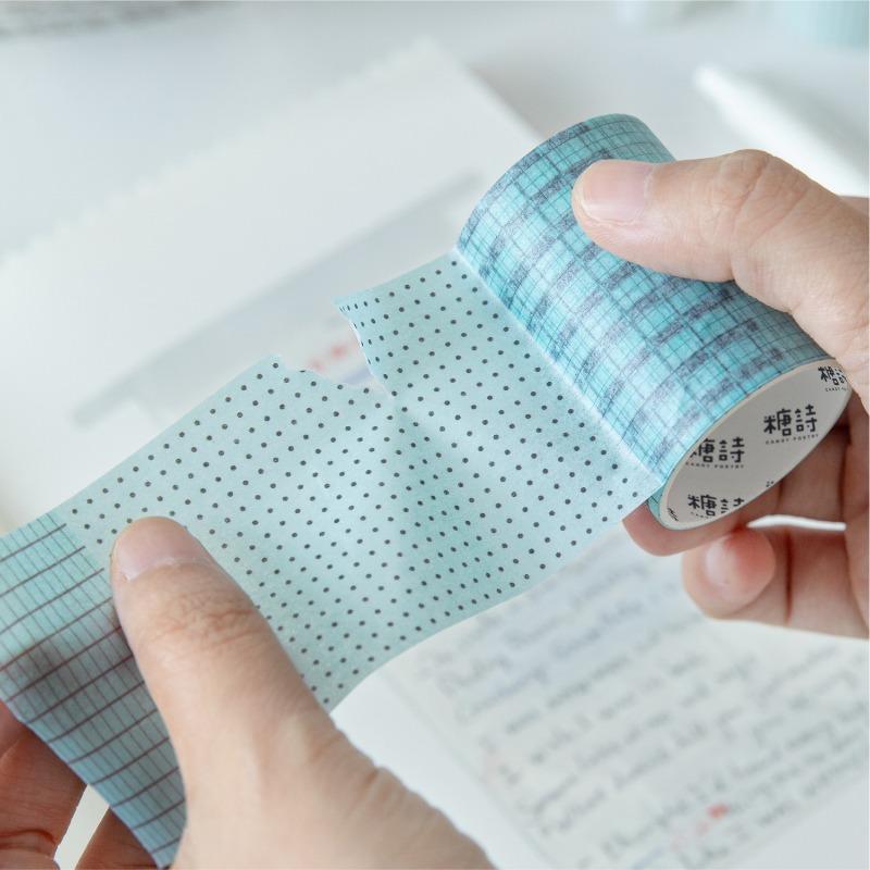 Minimalist Basic Plaid Pattern Washi Tape For Journal Diy Decoration Gift