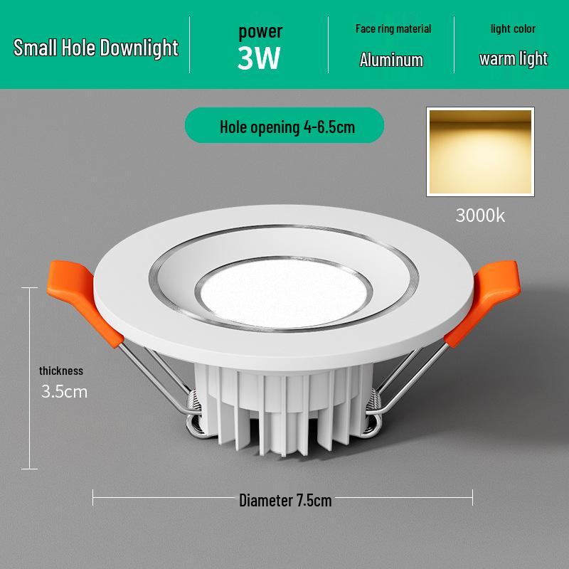 

Compact Downlight with 35mm Opening for 44.5, 5, 5.5, 6cm Wine Cabinet - Spotlight