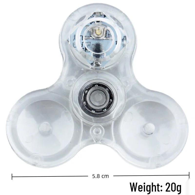 Three-Finger Light-Up Fingertip Gyroscope EDC Decompression Toy for Kids