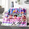 Kpop Demon Hunters Flannel Blanket Super Soft Warm Cozy Blanket For Sofa Bed Office Travel Allseason Home Decor Gift