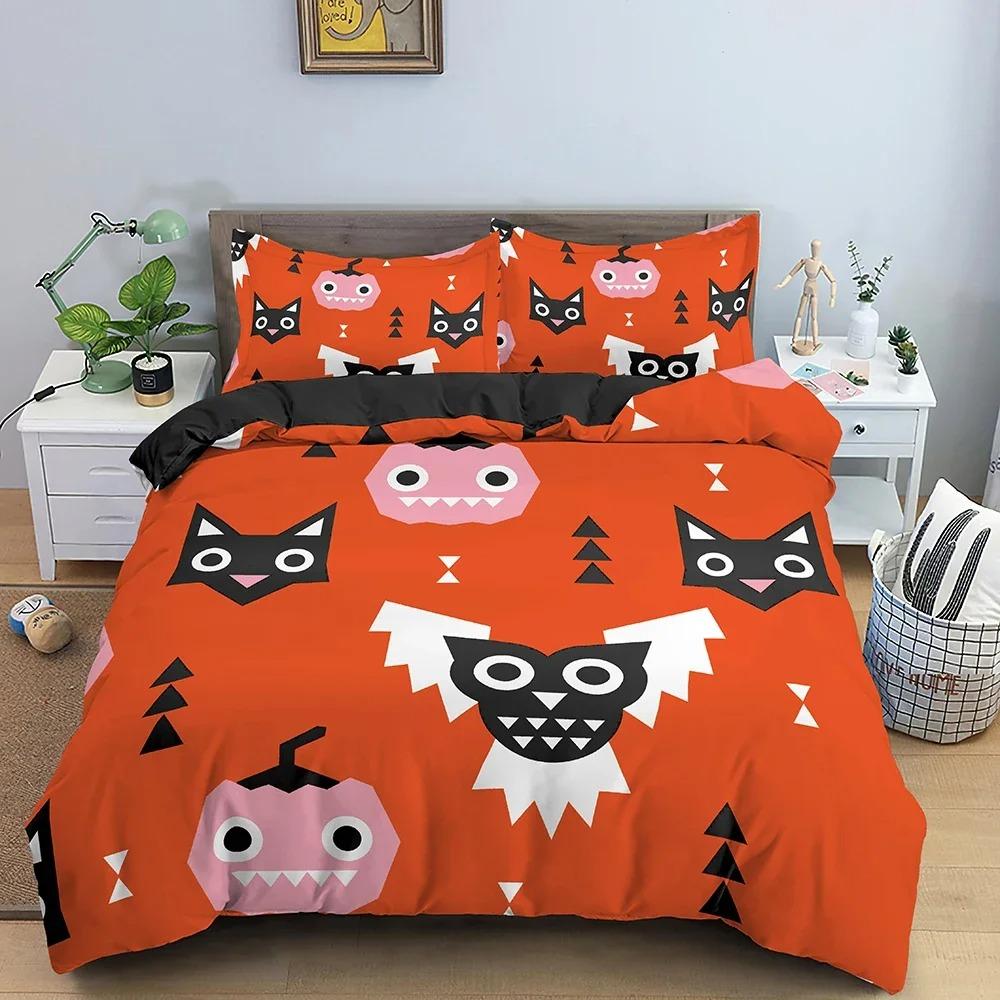 3D Print Bedding Set Halloween Pattern Duvet Cover Comforter Covers Single Twin King Size Quilt Cover With Pillowcase