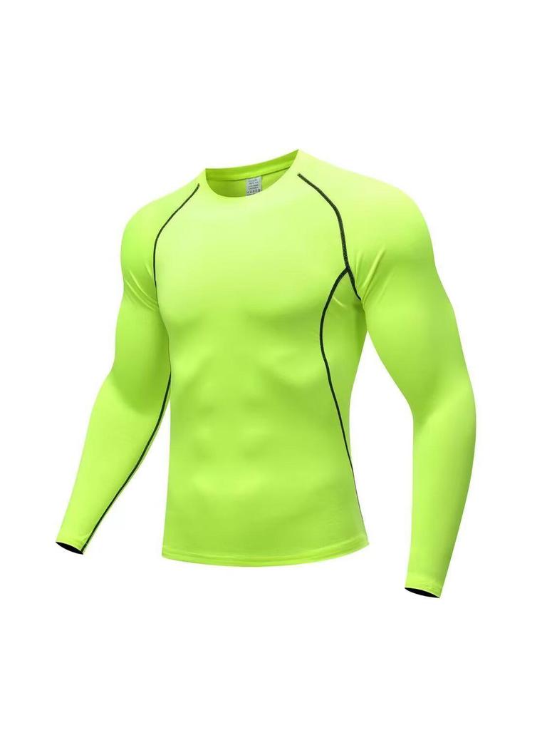 Erkek Yüksek Esnekliğe Sahip Hızlı Kuruyan Uzun Kollu Spor Üst