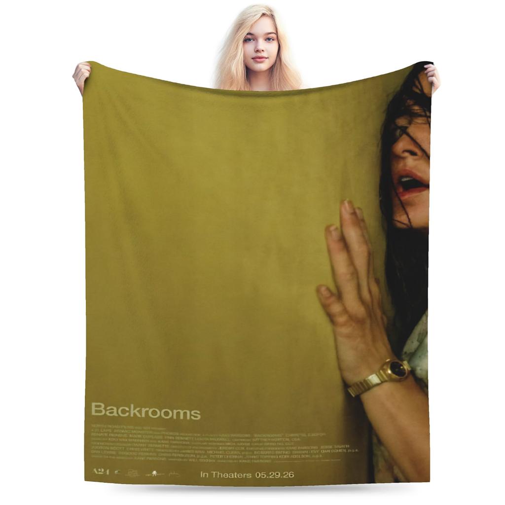 Relax Backrooms Horror Movie Blanket Merch Sofa Decorative Throw Blanket Super Warm Flannel for Bedroom