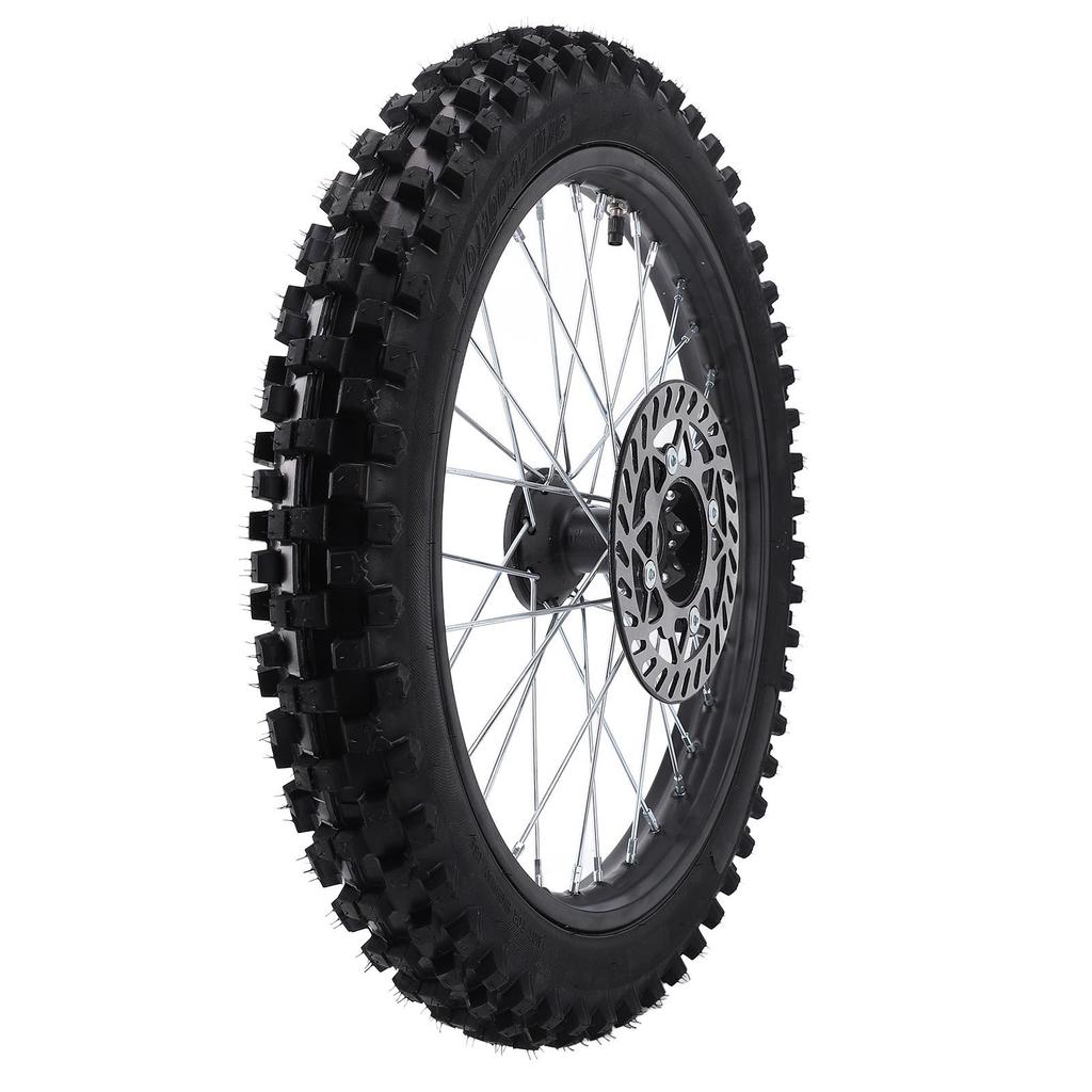 17 Inch Front Wheel Assembly 70 100 17 2.75 17 Tire Inner Tube 15mm Rim Axle with Brake Rotor for Pit Dirt Bike