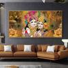 Radha Krishna  Buddha Canvas Art Prints  Modern Wall Decor for Living Room Unframed
