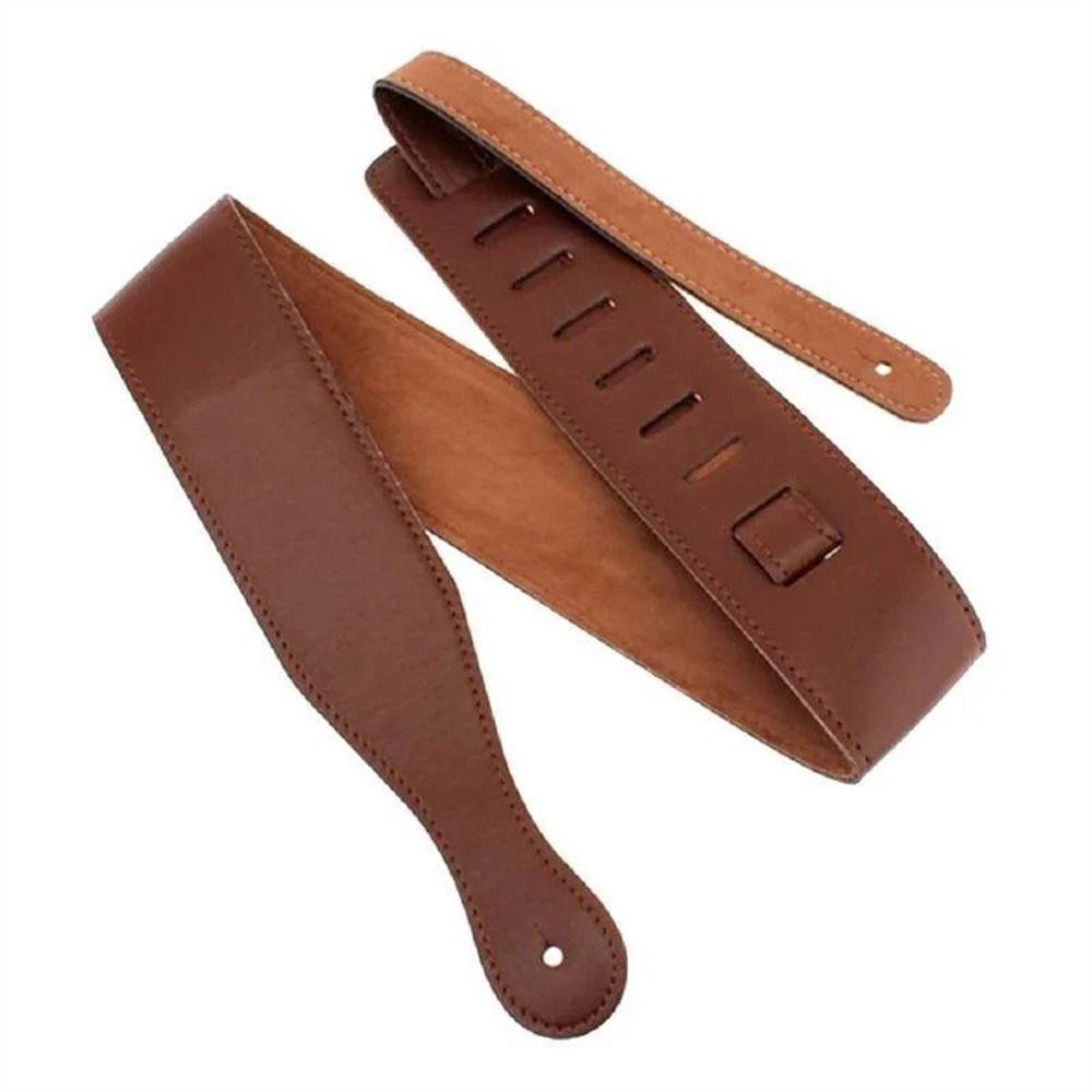 PU Leather Guitar Strap Thick Guitar Belt Handicraft Guitar Shoulder Strap  Guitar Accessories