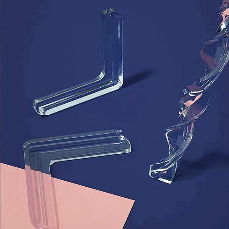 4 Pcs Silikon Sicherheit Möbel Rand Banding Ecke Wachen Aluminium Winkel