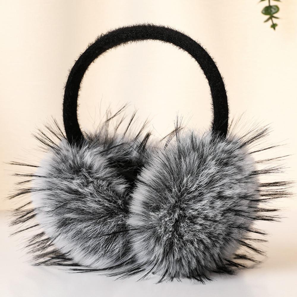 Solid Color Imitation Fur Plush Earmuffs Folding Foldable Ear Cover Fashion Ear Mask  Riding