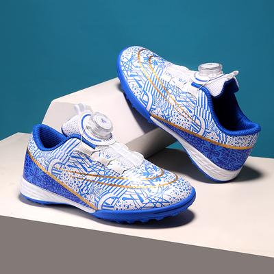 Dziecięce buty piłkarskie Dziewczęce z obrotowym zapięciem Buty treningowe dla uczniów szkoły podstawowej Płaskie buty z kolcami na sztuczną trawę Buty dla chłopców