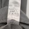 Gucci Made In Italy Striped Pattern Long Sleeve Cotton Shirt 40 Gray Men's Used