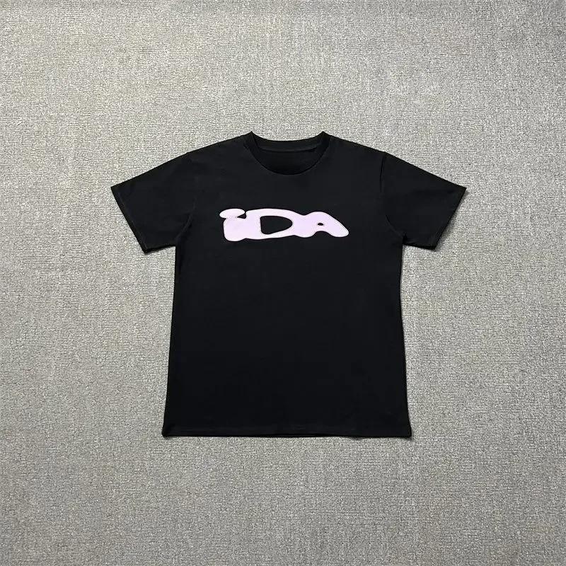 American Trendy Brand Fun Printing Short-sleeved Summer New Pure Cotton Loose Men and Women Couple Crew Neck T-shirt Harajuku