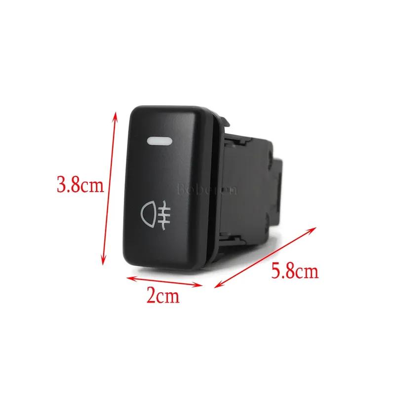 Orange LED Light Car Rear Fog Light Push Button Switch for Toyota Tacoma Land Cruiser Reiz Hilux Prado 120 FJ CRUISE