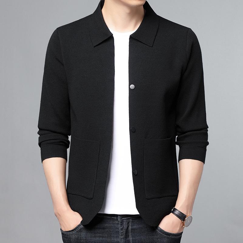 

Кардиган-свитер-куртка, мужской новый осенне-зимний облегающий свитер в стиле ретро в стиле ретро, ​​свитер-пальто 3XL