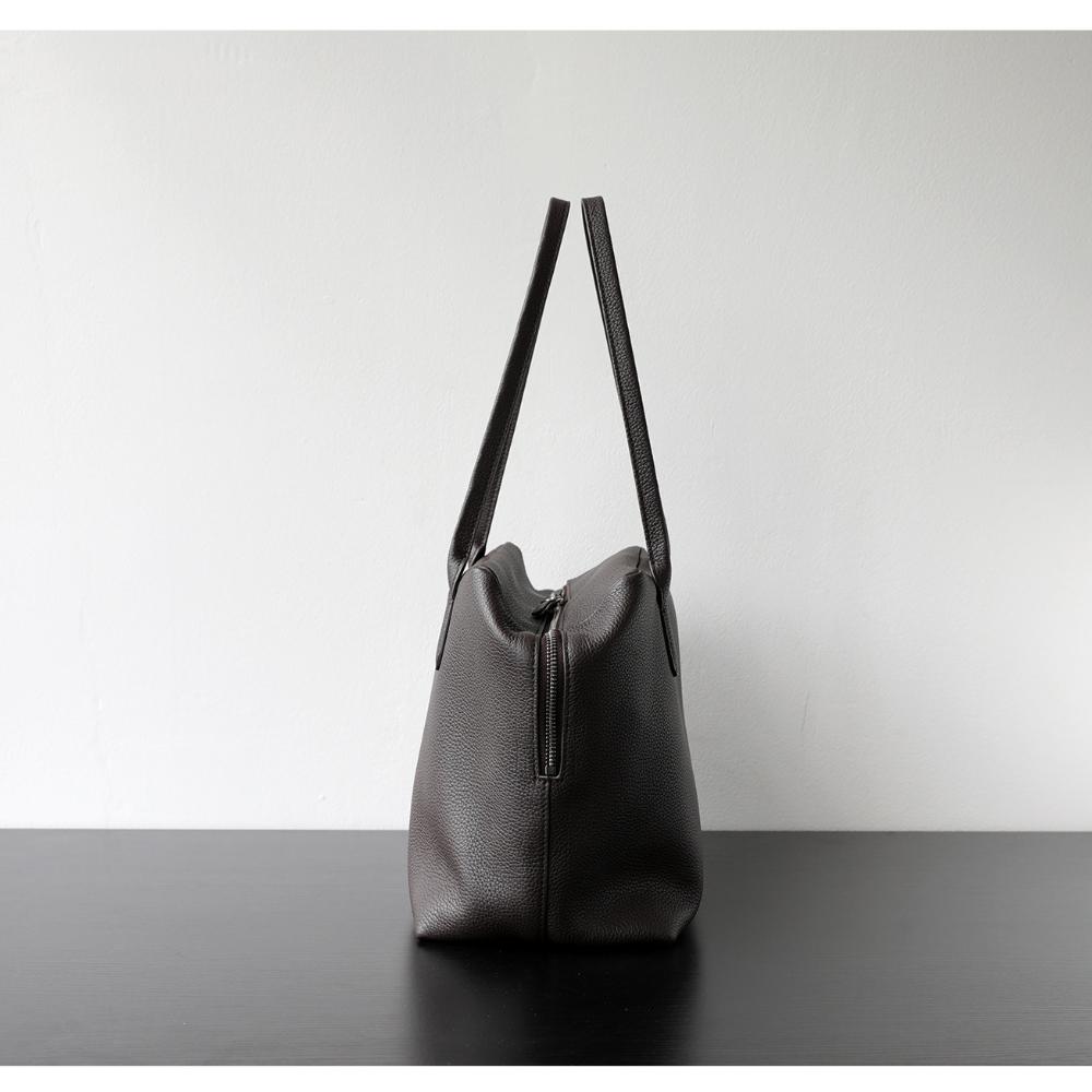 Niche light luxury imported first-layer cowhide underarm bag minimalist loose lazy shoulder bag simple handbag bag