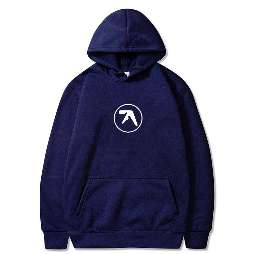 Aphex Twin Logo Print Hoodie Men Women Casual Vintage Fleece Cotton Hooded Sweatshirt Male Hip Hop Oversized Pullover Hoodies