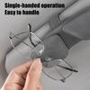 Car Glasses Clip Magnetic Double Clip for Car Sun Visor Easy Install Auto Sunglass Holder Organizer for SUV Sedan Truck Holds 2 Pairs Glasses Cards