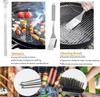 11Pcs Stainless Steel BBQ Grilling Accessories Set, Portable Grill Tools Kit with Storage Bag for Outdoor Camping Backyard