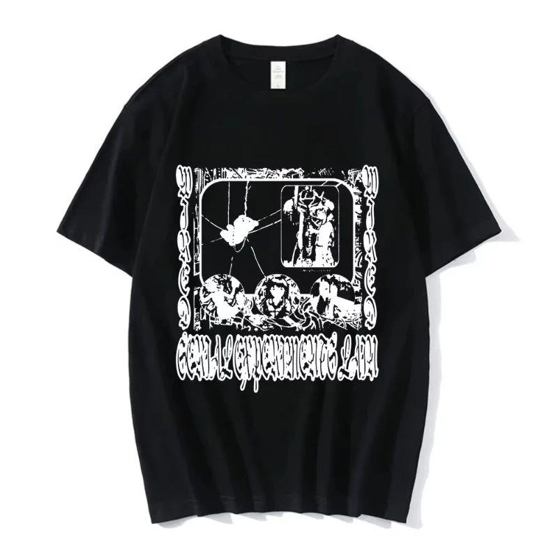 Anime Serial Experiments Lain T-Shirt Men Women Graphic T Shirts Unisex Iwakura Manga Girl Sci Fi Short Sleeve Tee