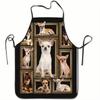 Sleeveless Waterproof Apron 3D Printed Stain-Resistant Waterproof Apron Workwear Personalized Holiday Apron