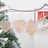 Hölzerne Weihnachtsbaumdekorationen, hängende Ornamente, Weihnachtsdekoration Anhänger