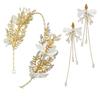 Handmade Bridal Headwear Earring Set Glitter Wedding Hair Accessories  Bride Wedding