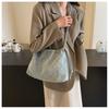 IELGY Denim Bag Female Large Capacity Casual Fashion Chain Crossbody Bucket Bag