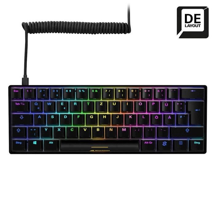 Clavier Mécanique - SHARKOON - SKILLER SGK50 S4 - USB - QWERTZ - Rétroéclairé LED